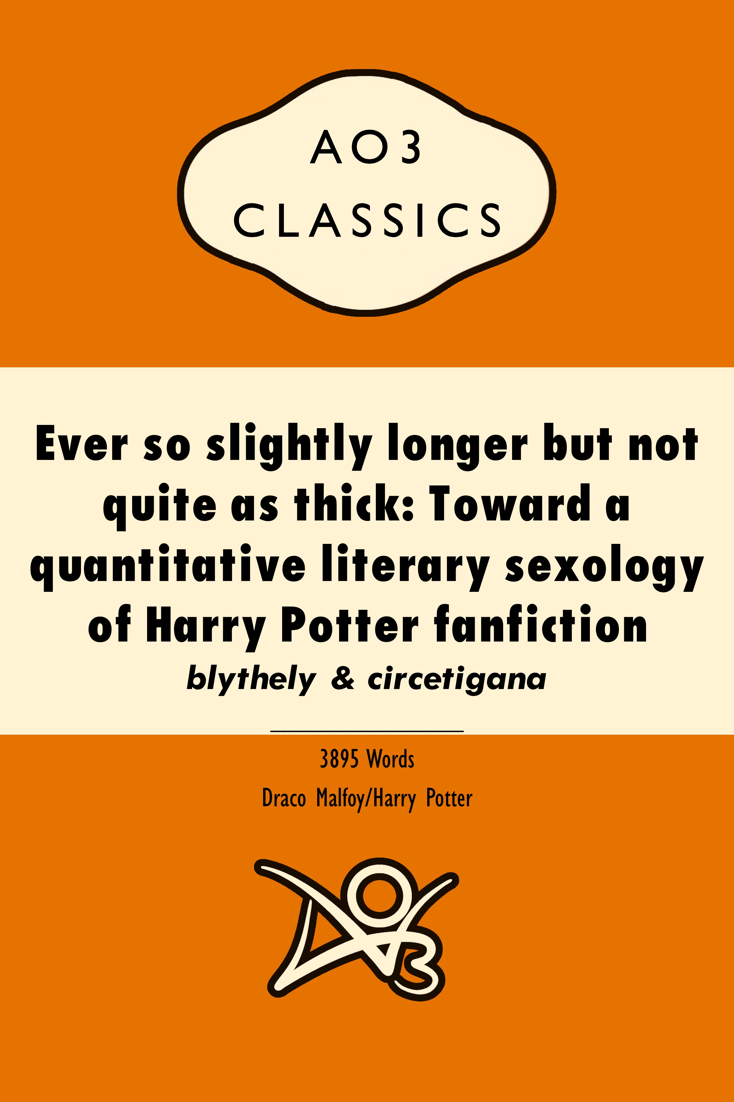 Ever so slightly longer but not quite as thick: Toward a quantitative literary sexology of Harry Potter fanfiction